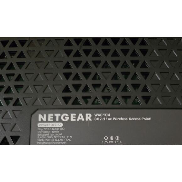 NETGEAR‎ Wireless Desktop Access Point WAC104 Lot of 2 - Only 1 AC Adapter - Picture 3 of 6